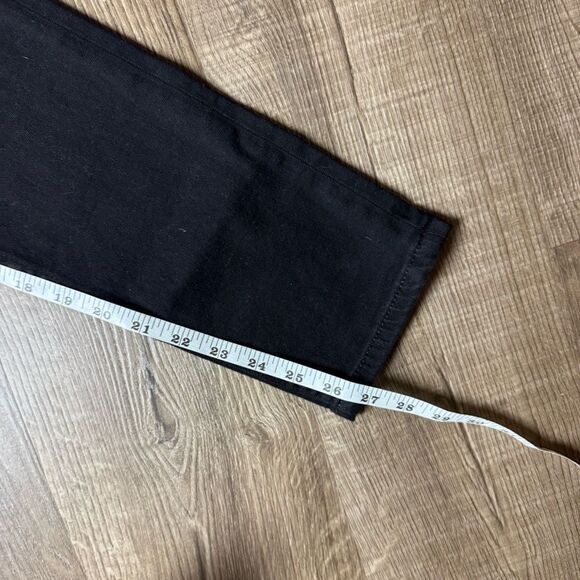 Re/Done | High Rise‎ Crop Button Fly Black Jeans - Picture 13 of 13